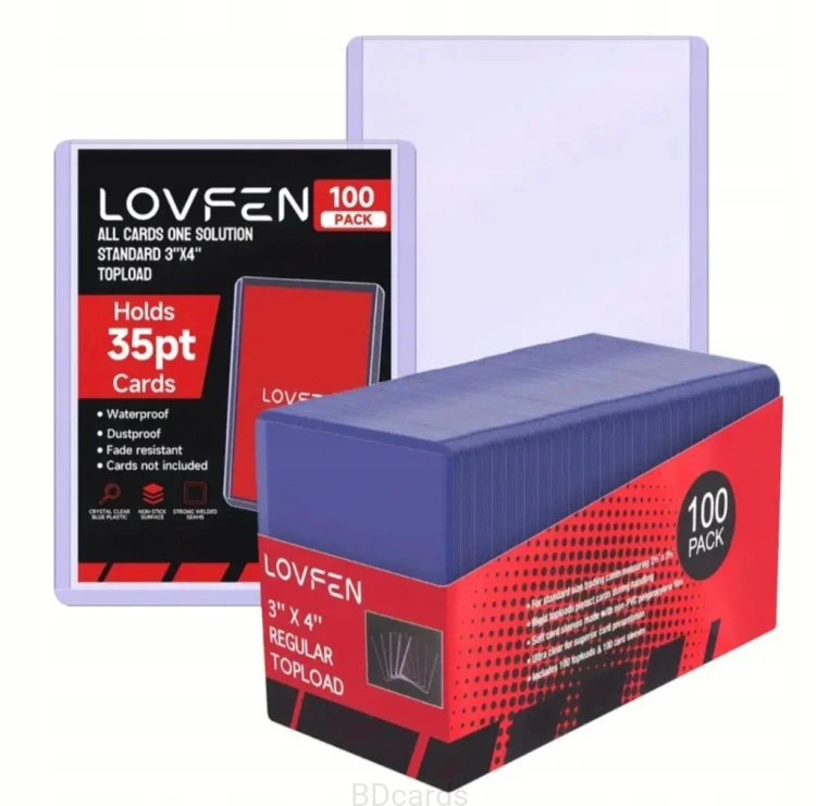Top Loader Ochrona Karty 35 pt PVC 3"x4" Universalny do Topps Panini