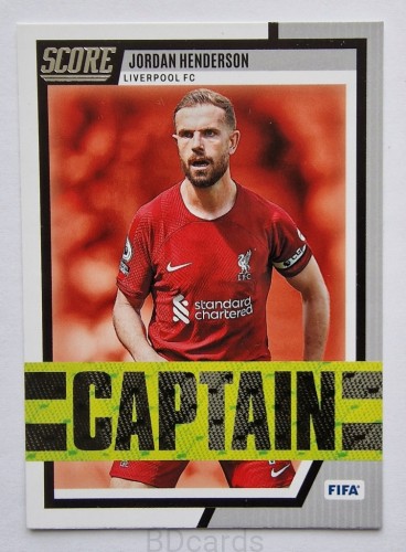 2022-22 Panini Fifa Score Jordan Henderson Liverpool Captain /B