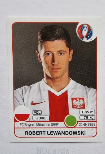 2016 Panini Euro Robert Lewandowski Polska /B