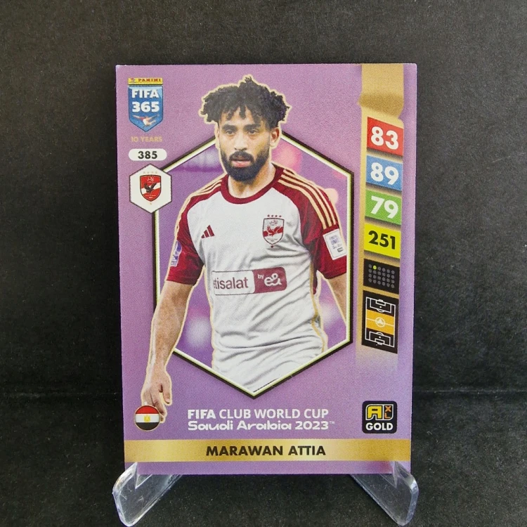 2025 Panini Fifa 365 Marwan Attia Al-Ahly Gold /FF16