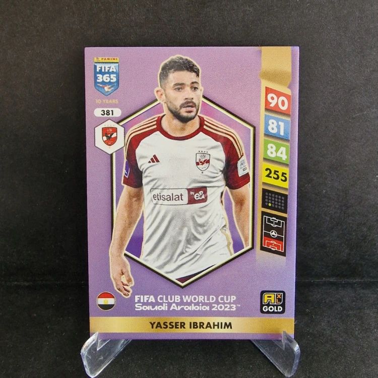 2025 Panini Fifa 365 Yasser Ibrahim Al-Ahly Gold /FF16