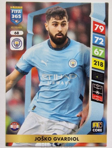 2025 Panini Fifa 365 Josko Gvardiol Manchester City /NU4