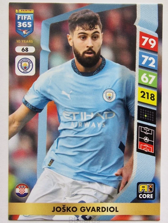 2025 Panini Fifa 365 Josko Gvardiol Manchester City /NU4