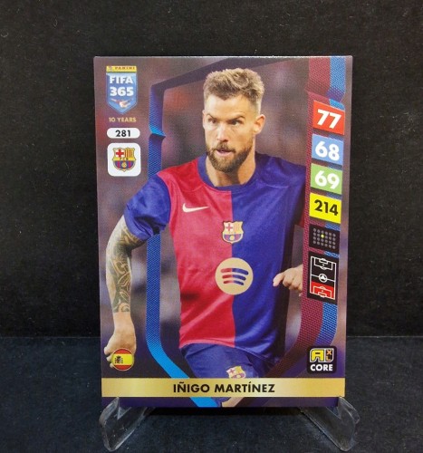 2025 Panini Fifa 365 Inigo Martinez FC Barcelona / LL30