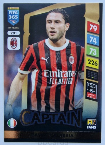 2025 Panini Fifa 365 Davide Calabria AC Milan /SP3