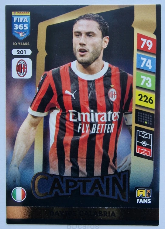 2025 Panini Fifa 365 Davide Calabria AC Milan /SP3