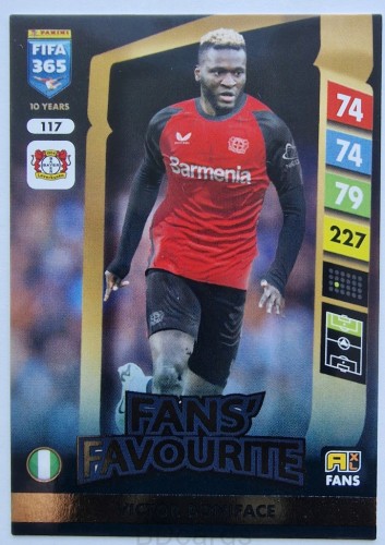 2025 Panini Fifa 365 Victor Boniface 117 Bayer Leverkusen /SP6