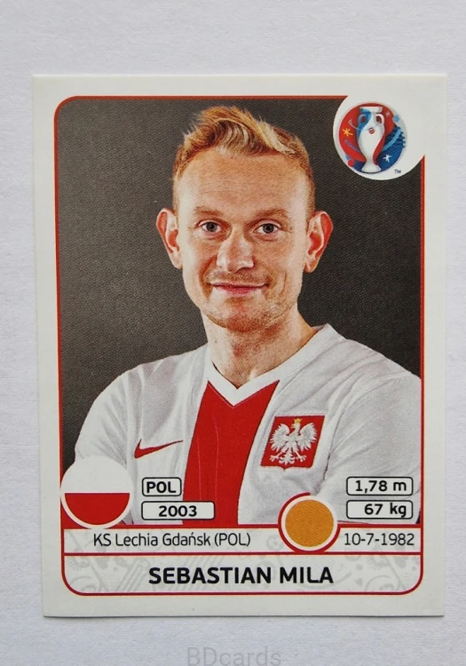 2016 Panini Euro Sebastian Mila Polska /B
