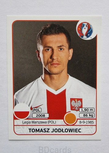 2016 Panini Euro Tomasz Jodłowiec Polska /B