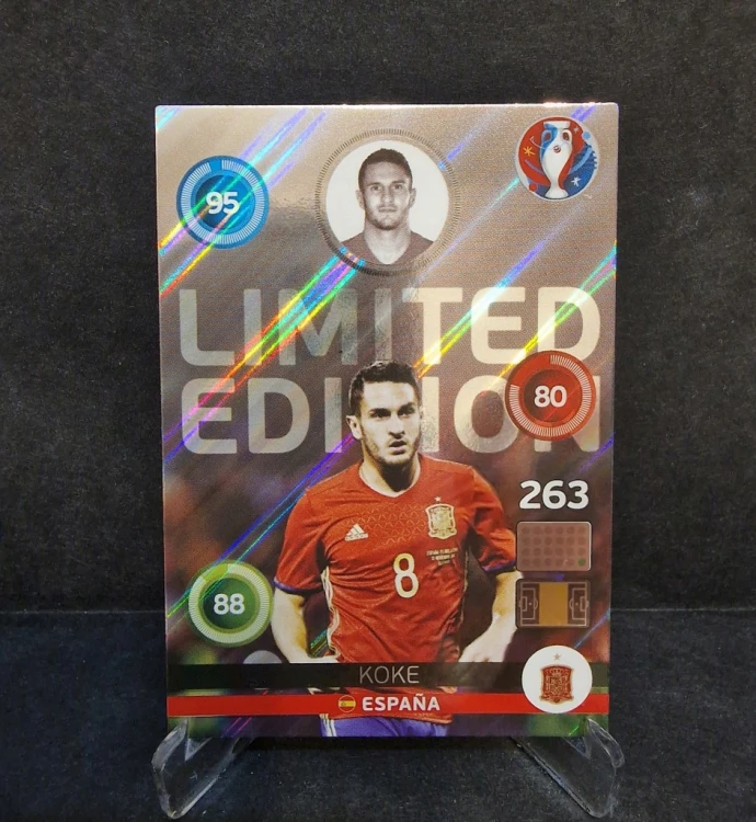 2016 Panini Euro Limited Edition Koke Espana /BB8