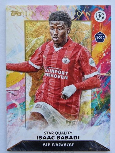 2023-24 Topps Inception Isaac Babadi Painting PSV /AU17