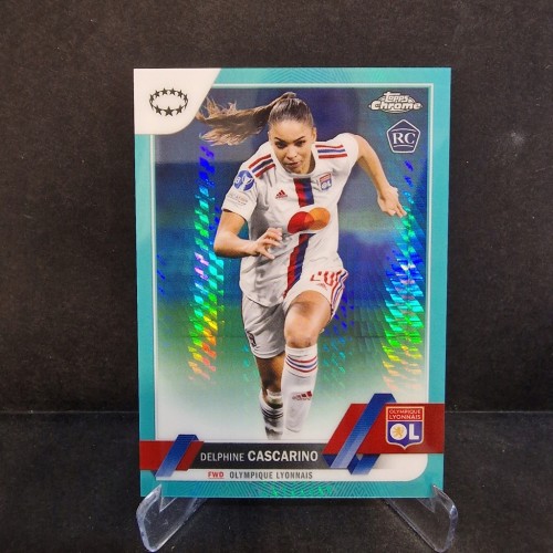2022-23 Topps Chrome Womens Cascarino Lyon Aqua Prism /U13