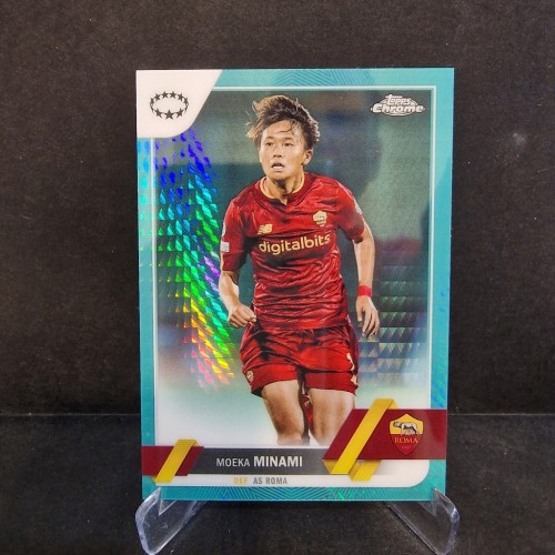 2022-23 Topps Chrome Womens Minami As Roma Aqua Prism /U14