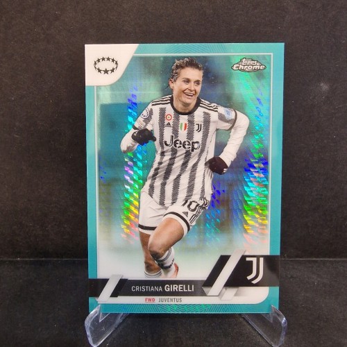 2022-23 Topps Chrome Womens Girelli Juventus Aqua Prism /U14