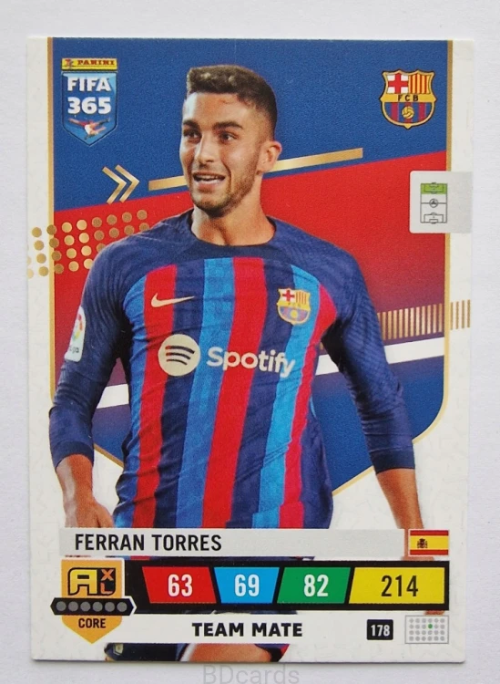 2023 Panini Fifa 365 Ferran Torres Fc Barcelona /B
