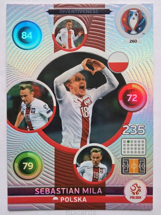 2016 Panini Euro Mila Iventiveness Polska /ER5