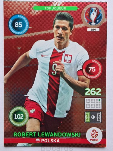 2016 Panini Euro Robert Lewandowski Polska Top Joueur /ER3