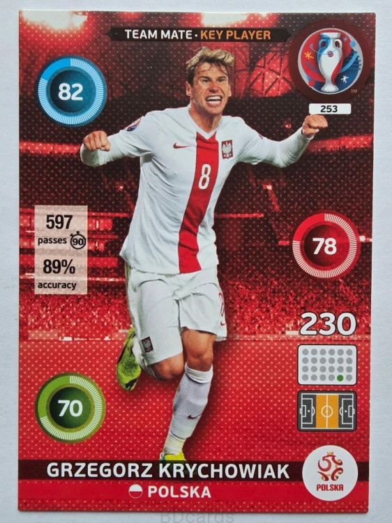 2016 Panini Euro Krychowiak Polska /ER3