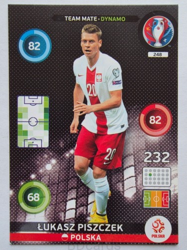 2016 Panini Euro Piszczek Polska /ER1