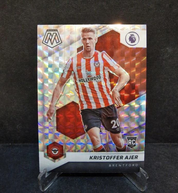 2021-22 Panini Mosaic Kristoffer Ajer Brentford / OC27