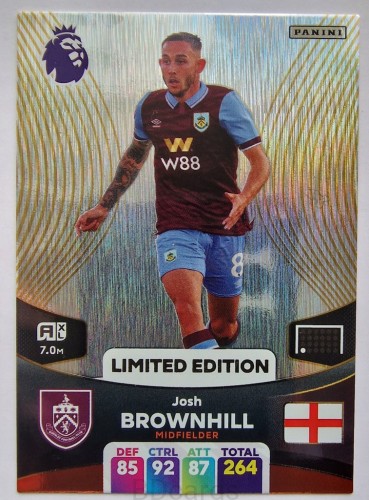 2023-24 Panini EPL Josh Brownhill Burnley Limited /NU8