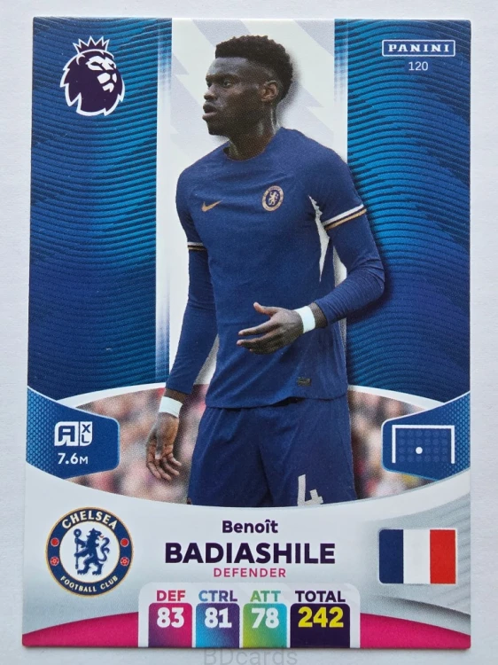 2023-24 Panini EPL Benoit Badiashile Chelsea /NN21