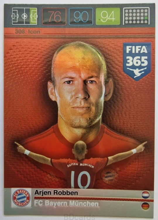 ST2 Robben Bayern Monachium Panini Fifa 365 2016 Icon