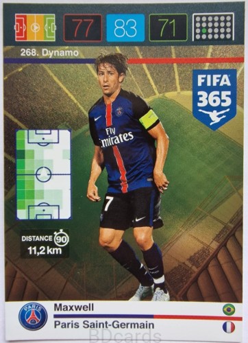 VD33 Maxwell PSG Panini Fifa 365 2016 Dynamo