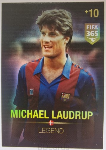 2016 PANINI Fifa 365 Laudrup Fc Barcelona Legend /ST8