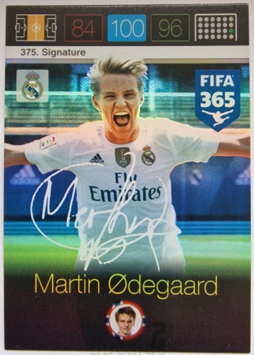 ST16 Odegaard Real Madryt Panini Fifa 365 2016 Signature