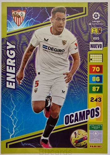 LA4 Ocampos Sevilla Panini La Liga 2023 Energy
