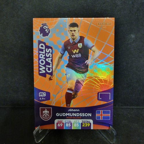 2023-24 Panini Premier League Johan Gudmundsson Burnley World Class /M22