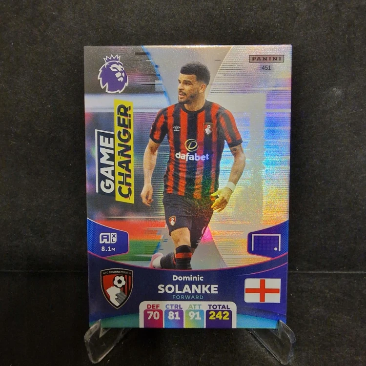 2023-24 Panini Premier League Dominik Solanke Bournemouth Game Changer /M20
