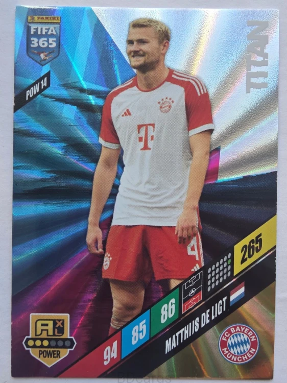 2023-24 Panini Fifa 365 Titan De Ligt Bayern Monachium /FI10