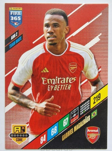 2023-24 Panini fifa 365 Gabriel Magalhaes Arsenal /NU7