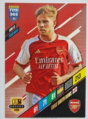 2023-24 Panini fifa 365 Emile Smith Rowe Arsenal /NU7
