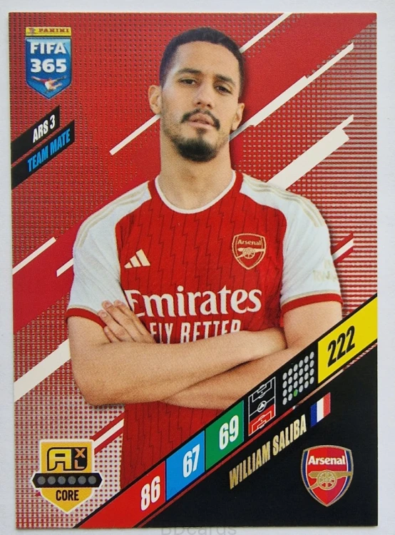 2023-24 Panini fifa 365 William Saliba Arsenal /NU8