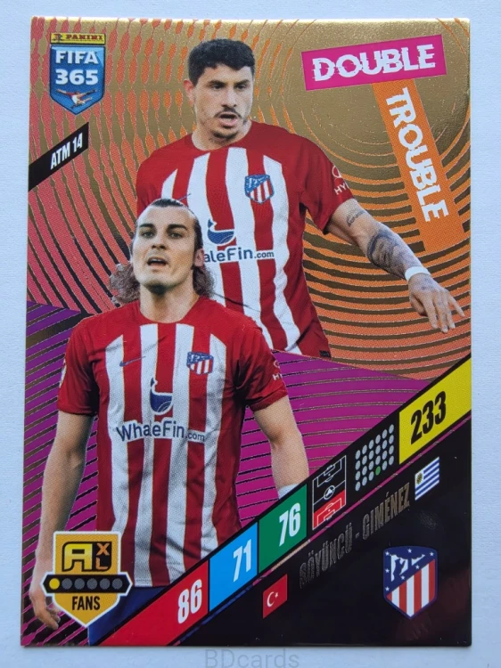 2023-24 Panini Fifa 365 Double Trouble Atletico Madryt /NN6