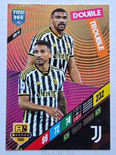 2023-24 Panini Fifa 365 Double Trouble Juventus /NN6