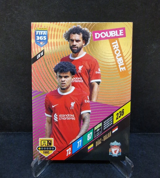 2023-24 Panini Fifa 365 Diaz-Salah Liverpool / OC37