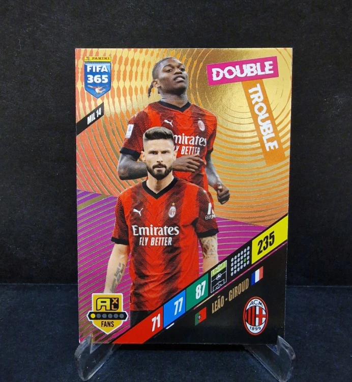 2023-24 Panini Fifa 365 Leao-Giroud A.C. Milan / OC37