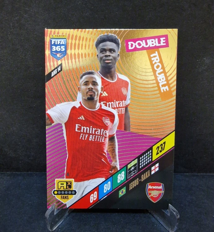 2023-24 Panini Fifa 365 Jesus-Saka Arsenal/ OC37