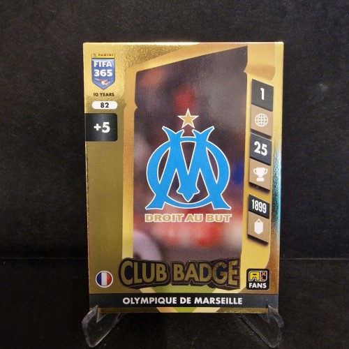 2025 Panini Fifa 365 Club Badge 82 Ol. Marsylia /LT16