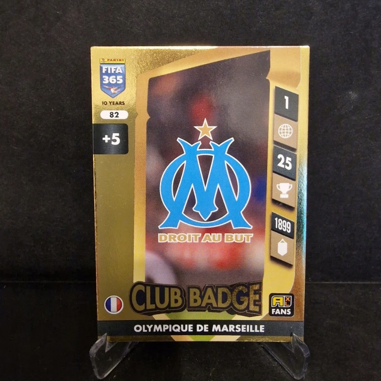 2025 Panini Fifa 365 Club Badge 82 Ol. Marsylia /LT16