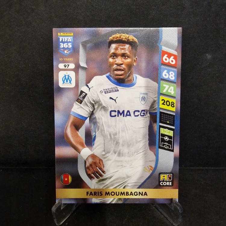 2025 Panini Fifa 365 Faris Moumbanga 97 Ol. Marsylia /LT15