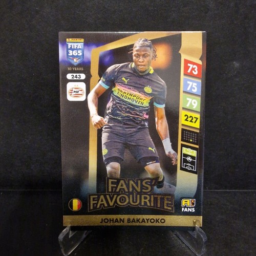 2025 Panini Fifa 365 Johan Bakayoko 243 PSV Eindhoven /LT14