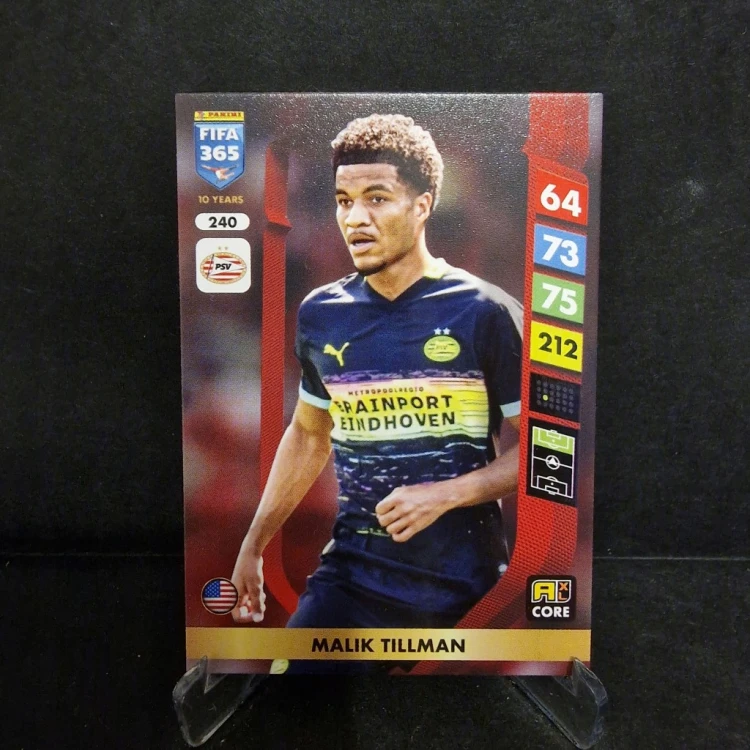 2025 Panini Fifa 365 Malik Tillman 240 PSV Eindhoven /LT13