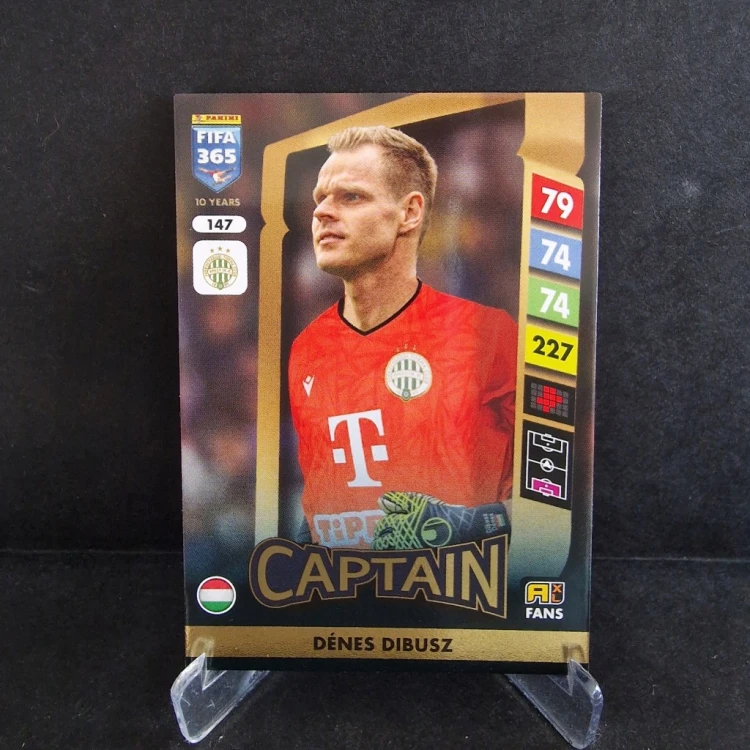 2025 Panini Fifa 365 Denes Dibusz 147 Ferencvarosi /B17