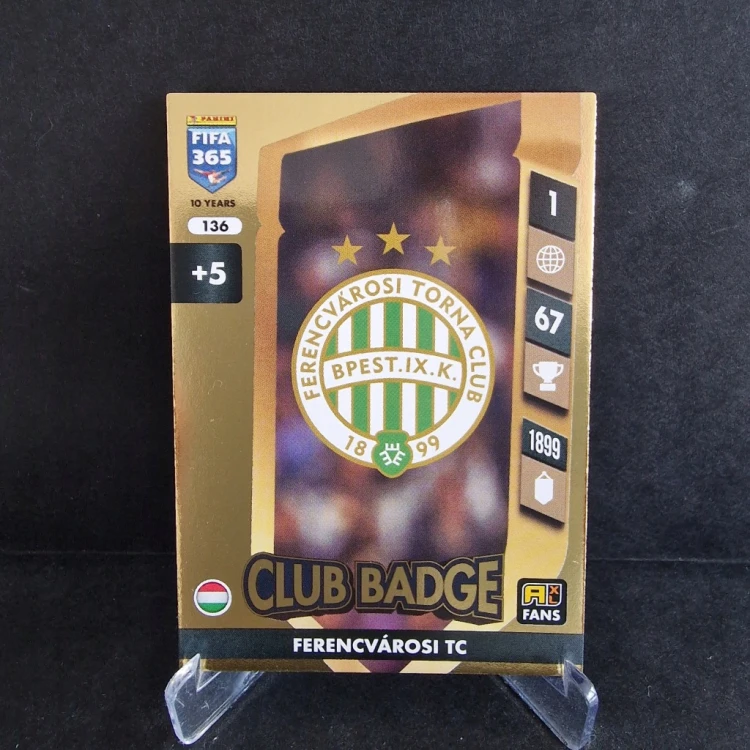 2025 Panini Fifa 365 Club Badge 136 Ferencvarosi /B16