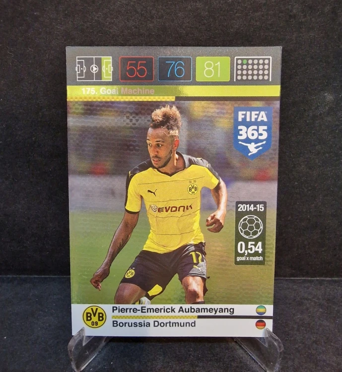 2015-16 Panini Fifa 365 Aubameyang 175 Borussia Dortmund /PF12